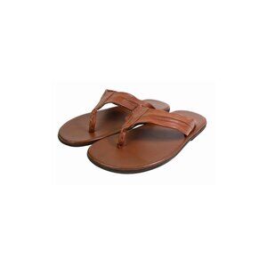 Tahiti Brown Men’s Italian Leather Sandals Shoes